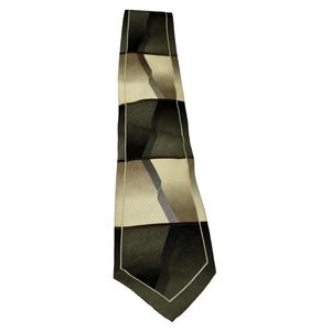 GIORGIO BRUTINI UNIQUE DESIGN BROWN CREAM MEN’S SILK TIE